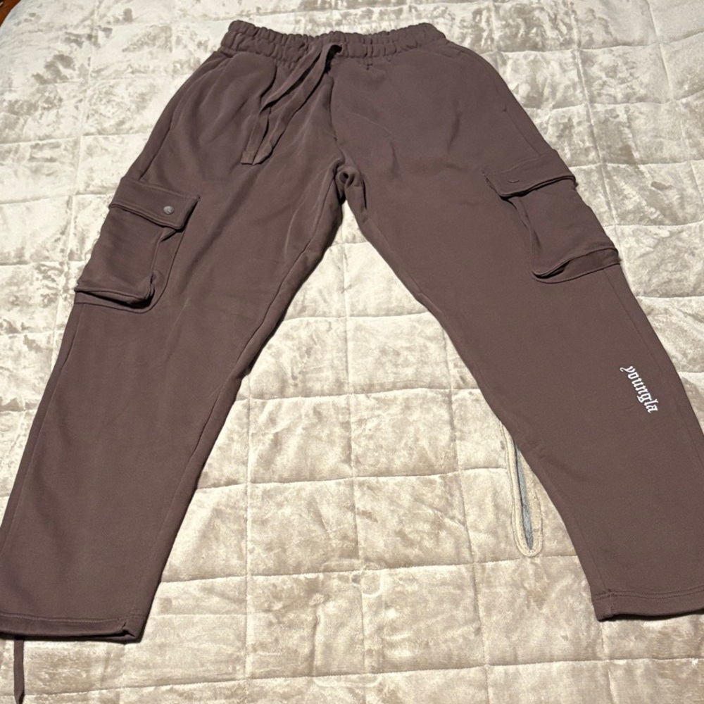 YoungLA Men's Cargo Pants in Brown